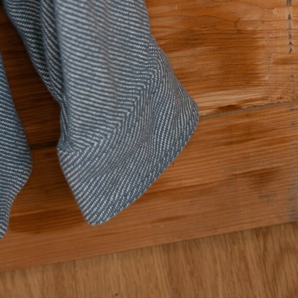 Vintage Railroad Stripe Style Button-up Denim Work Shirt - Men's XL / 2XL - Picture 6 of 9